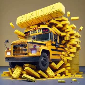 Xanax Yellow Buses 4mg R039